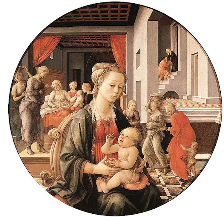 Lippi - Madonna and Child - Tondo Bartolini