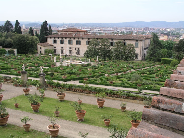 View Of The Garden Of The Villa Medici View Of The Garden Of The Villa Medici