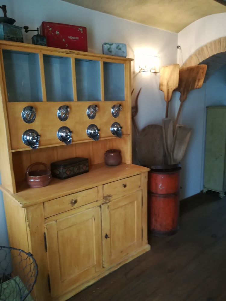 Kitchen in Apartment Verde at Agriturismo Vicolabate