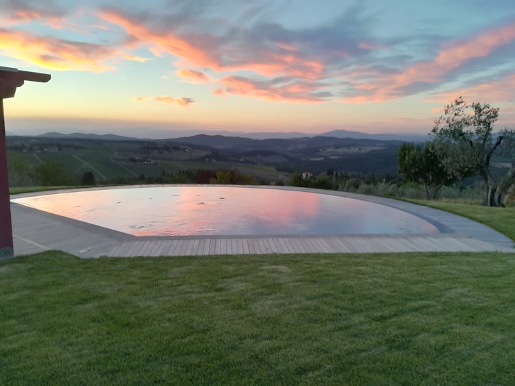 Sunset at Agriturismo Vicolabate in Chianti Classico