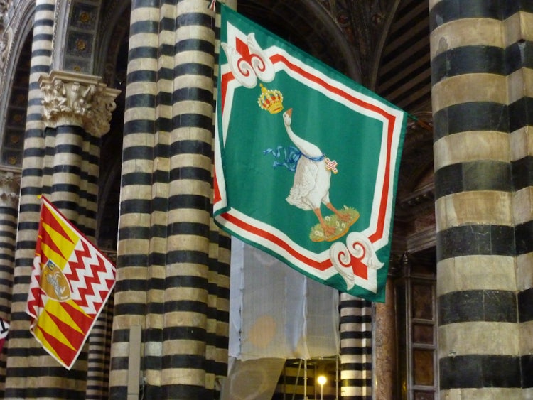Contrada emblems in Siena